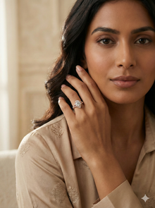 The Imperial Halo Round Diamond Ring
