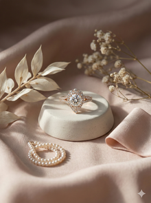 The Imperial Halo Round Diamond Ring