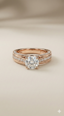 The Vintage-Inspired Milgrain Diamond Ring