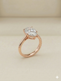 The Majestic Pear-Cut Solitaire Engagement Ring