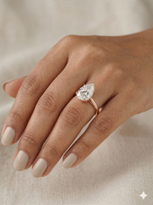 The Majestic Pear-Cut Solitaire Engagement Ring