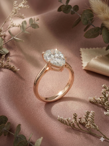 The Majestic Pear-Cut Solitaire Engagement Ring