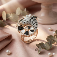 The Majestic Diamond Zebra Statement Ring