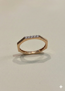 The Geometric Hexagon Diamond Band
