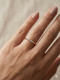 The Geometric Hexagon Diamond Band