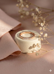 The Geometric Hexagon Diamond Band