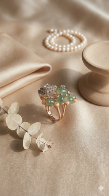 The Enchanted Botanical Gemstone Statement Ring