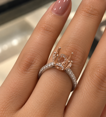 Lab Grown Diamond Halo Gold Minimalist Ring for Women in 14KT Gold