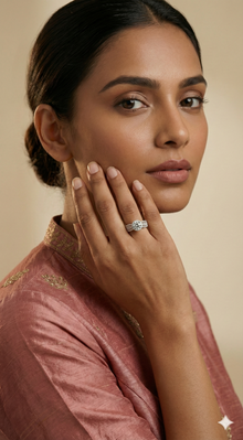 The Imperial Laurel Two-Tone Diamond Ring