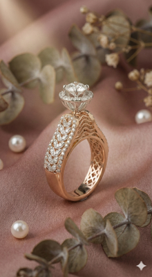 The Imperial Laurel Two-Tone Diamond Ring