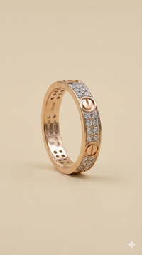 The Signature Screw Motif Diamond Band