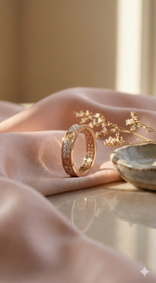The Signature Screw Motif Diamond Band