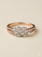The Marquise Laurel Split-Shank Ring in Rose Gold