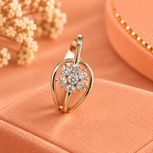 & Diamond Minimalist Ring for Women in 14KT Gold