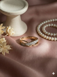 The Rose Gold Infinity Crossover Diamond Ring