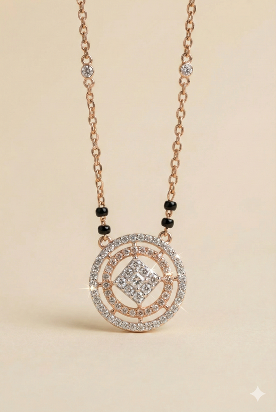 The Eternal Halo Diamond Mangalsutra