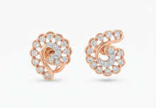 Solitaire Diamond Party-Ready Stud Earrings for Women in 14KT Gold