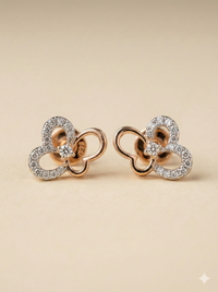 The Whimsical Butterfly Diamond Studs