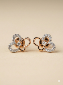 The Whimsical Butterfly Diamond Studs