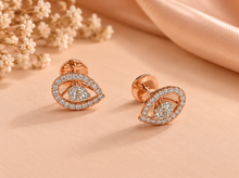 Gold & Diamond Everyday Stud Earrings for Women in 14KT Gold