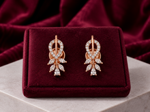 Diamond-Studded Gold Traditional Stud Earrings for Women in 14KT Gold
