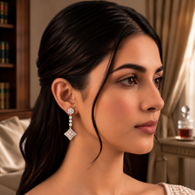 Sparkling Diamond Floral Stud Earrings for Women in 14KT Gold