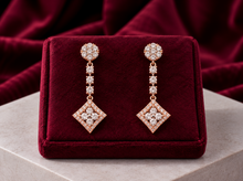 Sparkling Diamond Floral Stud Earrings for Women in 14KT Gold