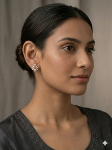 The Celestial Sunburst Diamond Studs