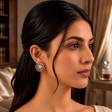Sparkling Diamond Layered Stud Earrings for Women in 14KT Gold