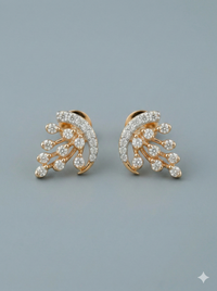 The Luminous Cascade Two-Tone Diamond Earrings