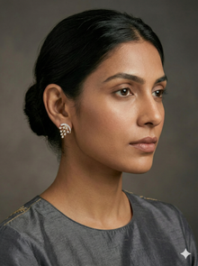 The Luminous Cascade Two-Tone Diamond Earrings
