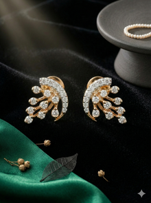 The Luminous Cascade Two-Tone Diamond Earrings