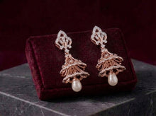 Diamond Halo Gold Cluster Stud Earrings for Women in 14KT Gold