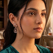 Diamond-Embellished Gold Textured Stud Earrings for Women in 14KT Gold