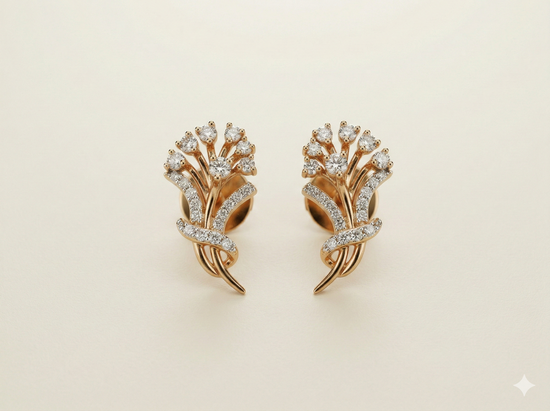 The Floral Bouquet Rose Gold Diamond Tops