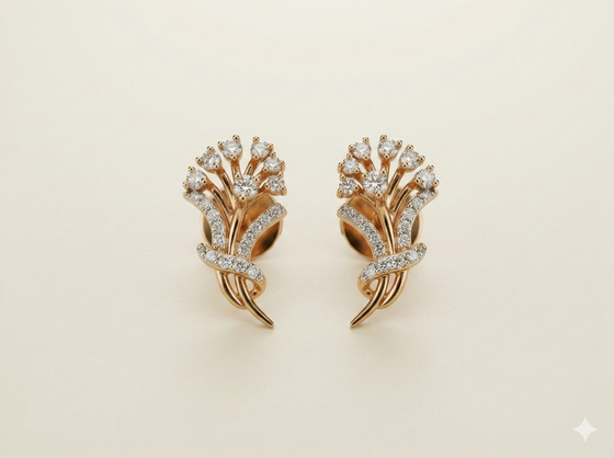 The Floral Bouquet Rose Gold Diamond Tops