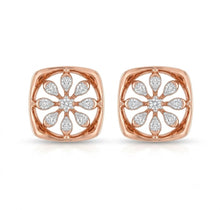Sparkling Diamond Layered Stud Earrings for Women in 14KT Gold