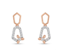 Solitaire Diamond Halo Stud Earrings for Women in 14KT Gold