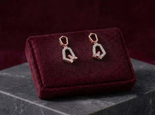 Solitaire Diamond Halo Stud Earrings for Women in 14KT Gold