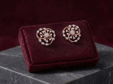 Diamond-Accented Gold Cluster Stud Earrings for Women in 14KT Gold