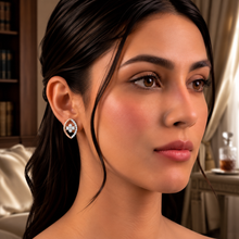 Solitaire Diamond Halo Stud Earrings for Women in 14KT Gold