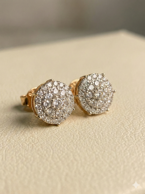 The Brilliant Round Cluster Diamond Tops