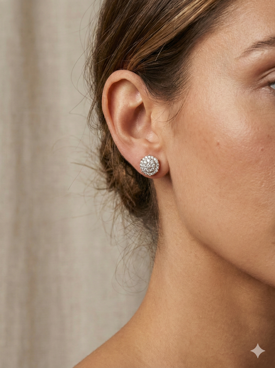 The Brilliant Round Cluster Diamond Tops