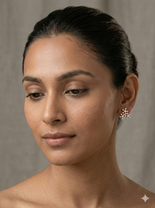 The Luminous Blossom Diamond Cluster Studs