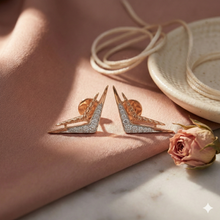 The Architectural Chevron Diamond Studs