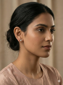 The Delicate Petal Diamond Stud Earrings