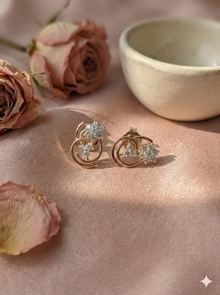 The Twirling Flora Rose Gold Diamond Tops