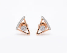 Sparkling Diamond Statement Stud Earrings for Women in 14KT Gold