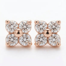 Diamond-Embellished Gold Vintage-Inspired Stud Earrings for Women in 14KT Gold