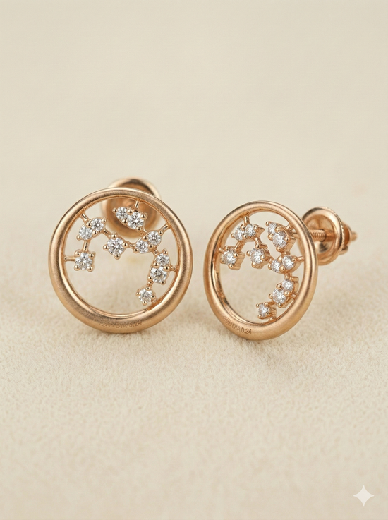 The Celestial Constellation Diamond Studs